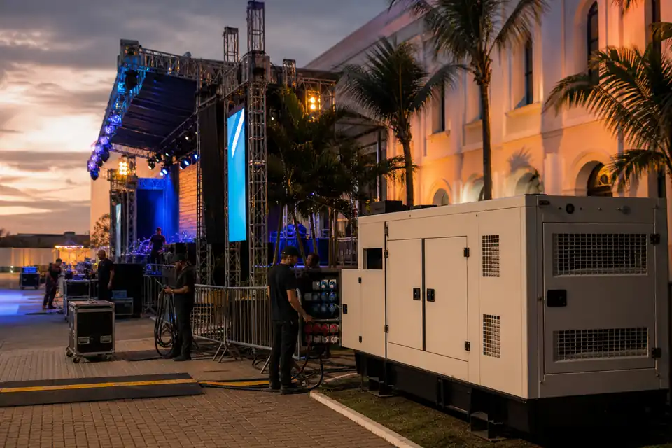 Aluguel de gerador para festa no DF com estrutura de evento social